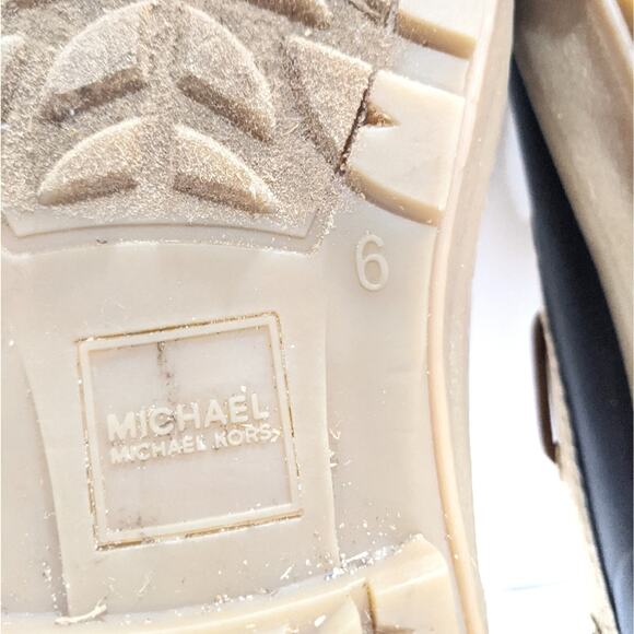 Michael Kors Hyde Waterproof Duck Shoe Pale Gold 6 - Picture 6 of 13